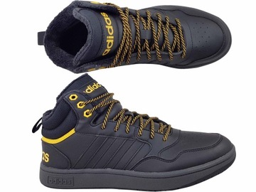 ADIDAS HOOPS MID BUTY WYSOKIE CZARNE OCIEPLANE