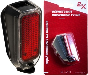 ŚWIATŁO DODATKOWE TYLNE 2K XC-231R - NA BŁOTNIK - 4 LUMENY