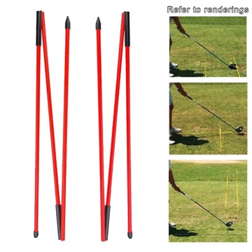 2 шт., выравнивающие планки для гольфа 122 см, 3 секции.