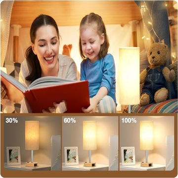 НАСТОЛЬНАЯ ЛАМПА ДЛЯ СПАЛЬНИ С USB-ПОРТАМИ, БАБАШ из ХОЛСТА