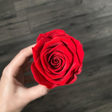 Цветочная коробка красная ETERNAL ROSES от Roses Atelier
