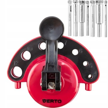 ZESTAW WIERTEŁ DIAMENTOWYCH PROWADNICA 4-12mm 8szt