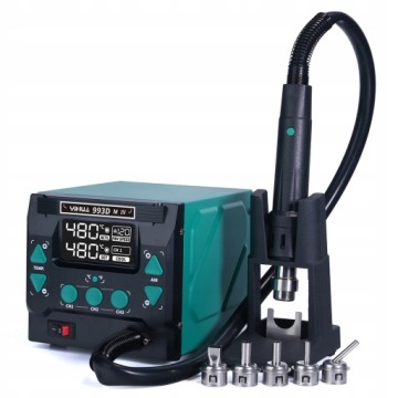 КОМПЛЕКТ МАШИНЫ ДЛЯ СВАРКИ ПЛАСТИКА YIHUA 993DM-4 1000 Вт XL - СВЯЗЫВАЮЩЕЕ СВЯЗЬ ABS PP T2X EPDM