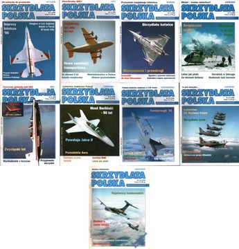 SKRZYDLATA POLSKA 1998 - 9 NUMERÓW - 1-6, 10-12