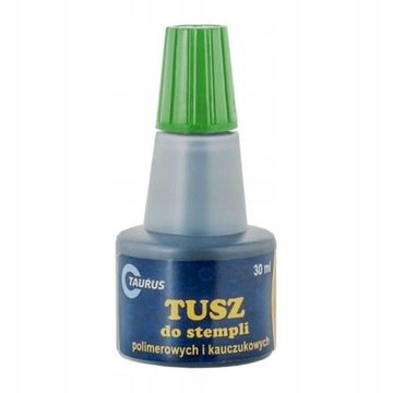 Tusz do pieczątek/stempli 30 ml zielony