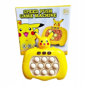 ЭЛЕКТРОННАЯ АРКАДНАЯ ИГРА POP IT PIKACHU POKEMON SENSORY HIT