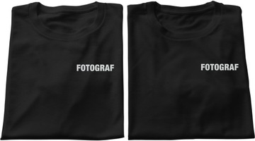 KOSZULKA BAWEŁNIANY T-SHIRT ODBLASKOWY FOTOGRAF
