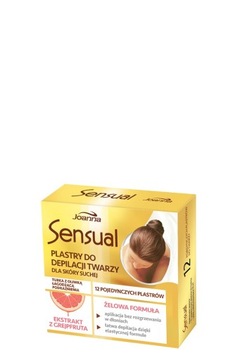 Joanna Sensual Plastry do depilacji twarzy Grejpfrut - skóra sucha 1op.-12