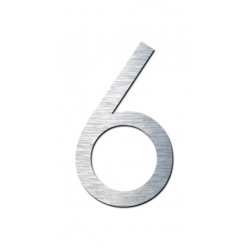Номер HOME в цвете INOX, большая цифра 30 см.