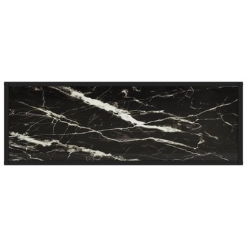 Консольный столик vidaXL Черный 100x35x75 см Закаленное стекло