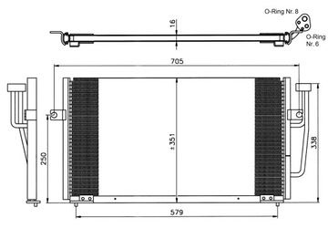 CHLADIČ KLIMATIZACE MITSUBISHI CARISMA 95-06