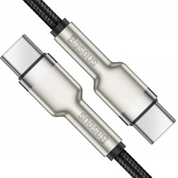 BASEUS KABEL USB-C SZYBKIE ŁADOWANIE PRZEWÓD TYPE-C PD 100W QC 4.0 5A 1M