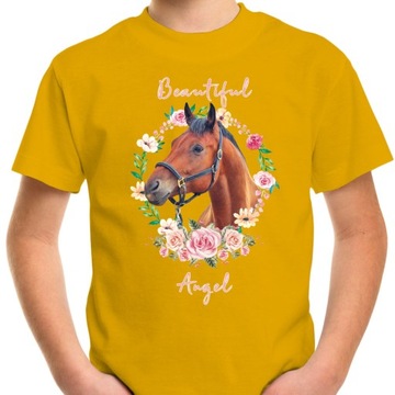T-SHIRT KOSZULKA DLA DZIECKA KONIE 104 SUPER JAKOŚĆ