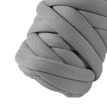 gruba włóczka do robótek ręcznych Szary