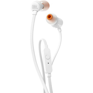 Наушники JBL T110 с микрофоном, белые