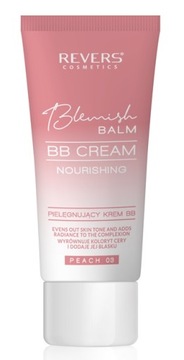 Krem BB Pielęgnujący Peach 03 Revers Wyrównuje Koloryt Cery i Dodaje Blasku