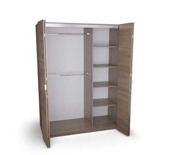 Szafa Harmonijka 150 cm 4-Drzwiowa Solidna S4H150A