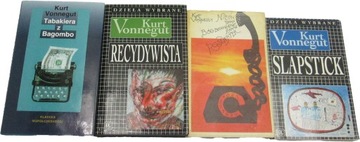 Tabakiera z Bagombo Kurt Vonnegut Slapstick Recydywista Niech Pana Bóg x4