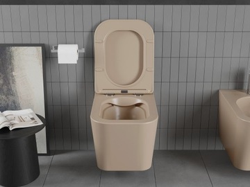 СИДЕНЬЕ ДЛЯ УНИТАЗА MEXEN TEO БЕЗОБЕДКА КАПУЧИНО МАТОВОЕ