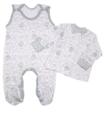 KOMPLET NIEMOWLĘCY ŚPIOCHY + KAFTANIK r.62 BEAR /5/