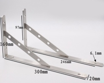 КРОНШТЕЙН ДЛЯ ПОЛКИ УГЛОВОЙ КРОНШТЕЙН 30см
