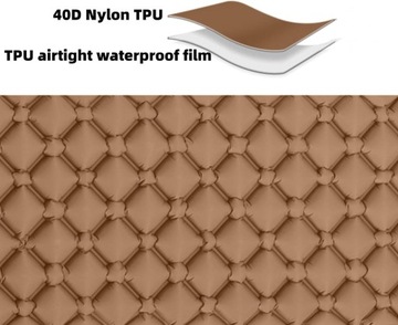 НАДУВНОЙ МАТРАС, КЕМПИНГОВОЕ СИДЕНЬЕ, КОРИЧНЕВЫЙ