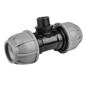 ZŁĄCZKA TRÓJNIK do rur WĘŻA LINII PE 32mm GZ 3/4