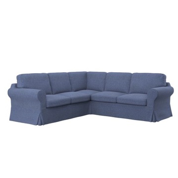 EKTORP Pokrycie sofy nar 2+2, Naturel Blue