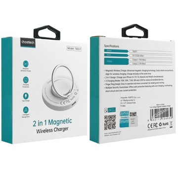 MagSafe + Кольцевое магнитное зарядное устройство | 15 Вт для Apple iPhone 12 13 14 15/Pro