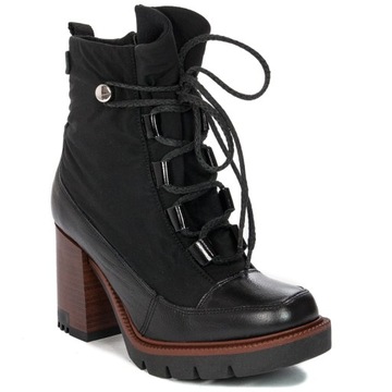 Maciejka botki buty 05777-01 ocieplane czarne r.37