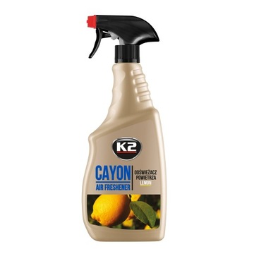 K2 CAYON 700ML ZAPACH ODŚWIEŻACZ POWIETRZA DO SAMOCHODU CYTRYNA