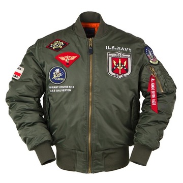 2023 winter top gun bomber flight jacket varsity t