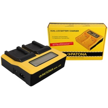 PATONA DUAL LCD зарядное устройство Fuji NP-T125