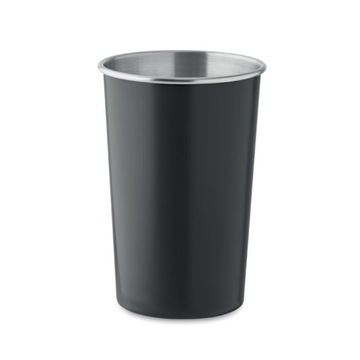 Kubek ze Stali Nierdzewnej Metalowy na Event Festyn Koncert 350ml Czarny