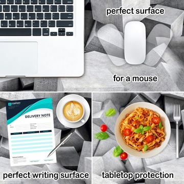 Mata ochronna na biurko 120x60 betonowe klocki