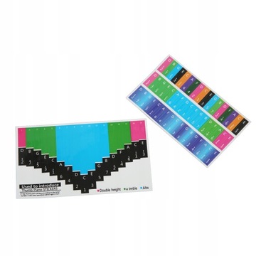 Красочные наклейки со шкалой Калимбы