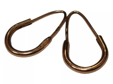 ŚLICZNE ZŁOTE KOLCZYKI 585 14K 1,78G