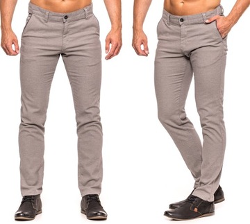 SPODNIE MĘSKIE CHINOSY VANKEL JEANS 076 - 98cm/L32