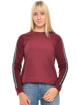 LEE bluza burgundy TAPED SWEATSHIRT _ L