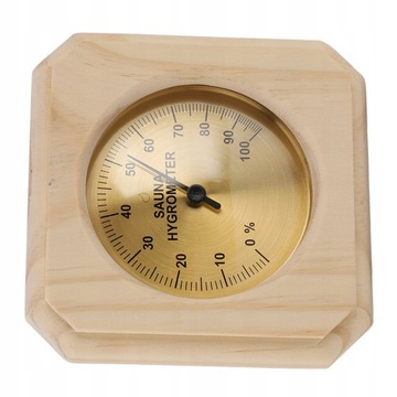 Drewniany higrotermograf do sauny montowany na