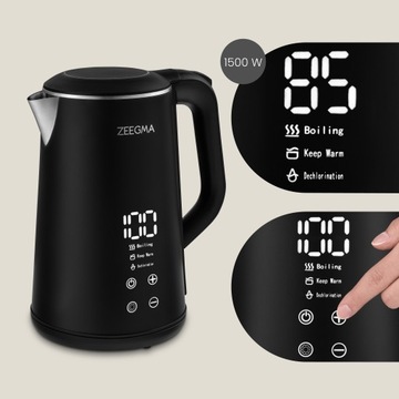 ЭЛЕКТРИЧЕСКИЙ ЧАЙНИК С РЕГУЛИРОВАНИЕ ТЕМПЕРАТУРЫ СЕНСОРНЫЙ БЕСПРОВОДНОЙ 1,6 Л