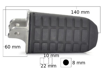 Honda Gold Wing GL 1800 01-10 КОМПЛЕКТ ПЕРЕДНИХ ПОДНОГОК