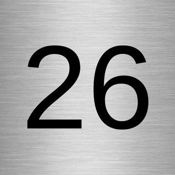 TABLICZKA NUMER DOMU ADRESOWA ALUMINIOWA ADRES 25X25CM SZYLD NUMER NA DOM