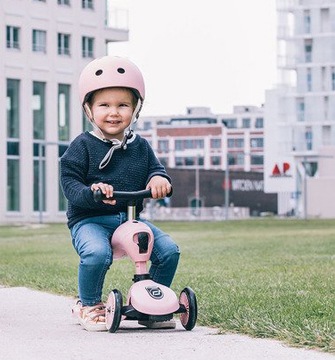Детский самокат 2-в-1, Scoot and Ride, трехколесный + шлем XXS-S