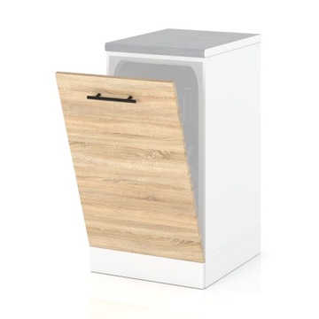 FRONT DO ZABUDOWY ZMYWARKI NOWOCZESNY DĄB SONOMA 45CM