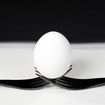 Plastikowe widelce grube sztućce widelec czarny LUX 100szt