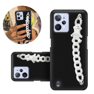 ETUI BLINK Matowe Czarne do REALME C31 MISIE TEDDY