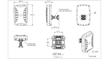 Панельная антенна Poynting XPOL-24-V1-01 4х4 SMA 5м