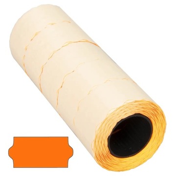 Metki do metkownicy 26x12 faliste pomarańczowe