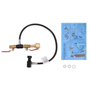 CGA320 24-дюймовая шланговая станция с резервуаром для CO2 для